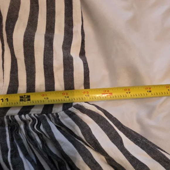 THE GREAT.  Striped Cotton Midi Dress Size 1 - Picture 7 of 13